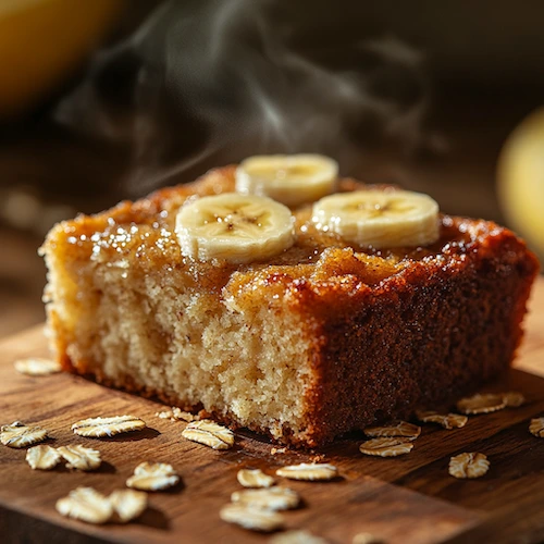 Bolo de Banana com Aveia
