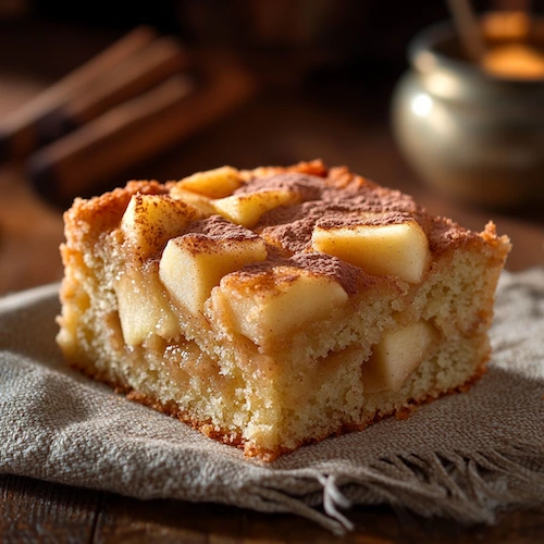 Bolo de Maçã Caramelizada