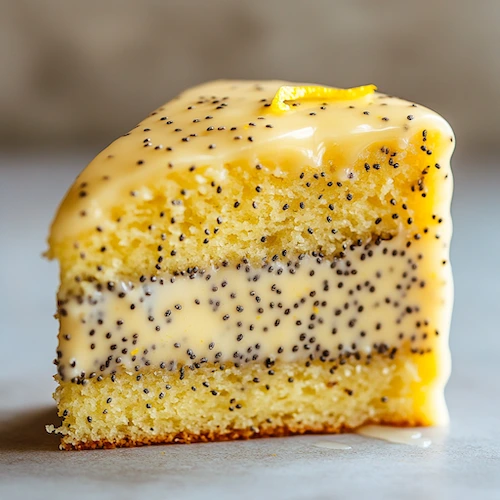 Bolo de Limão com Sementes de Papoula